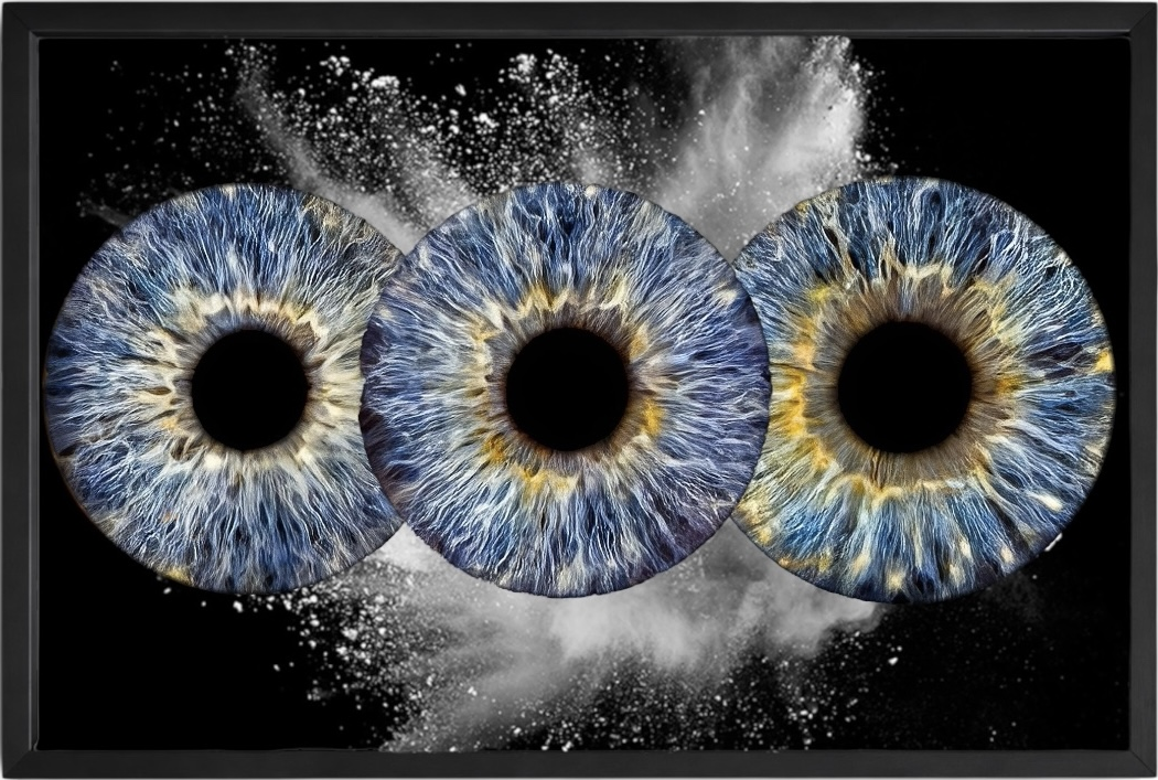 Three eye iris artwork