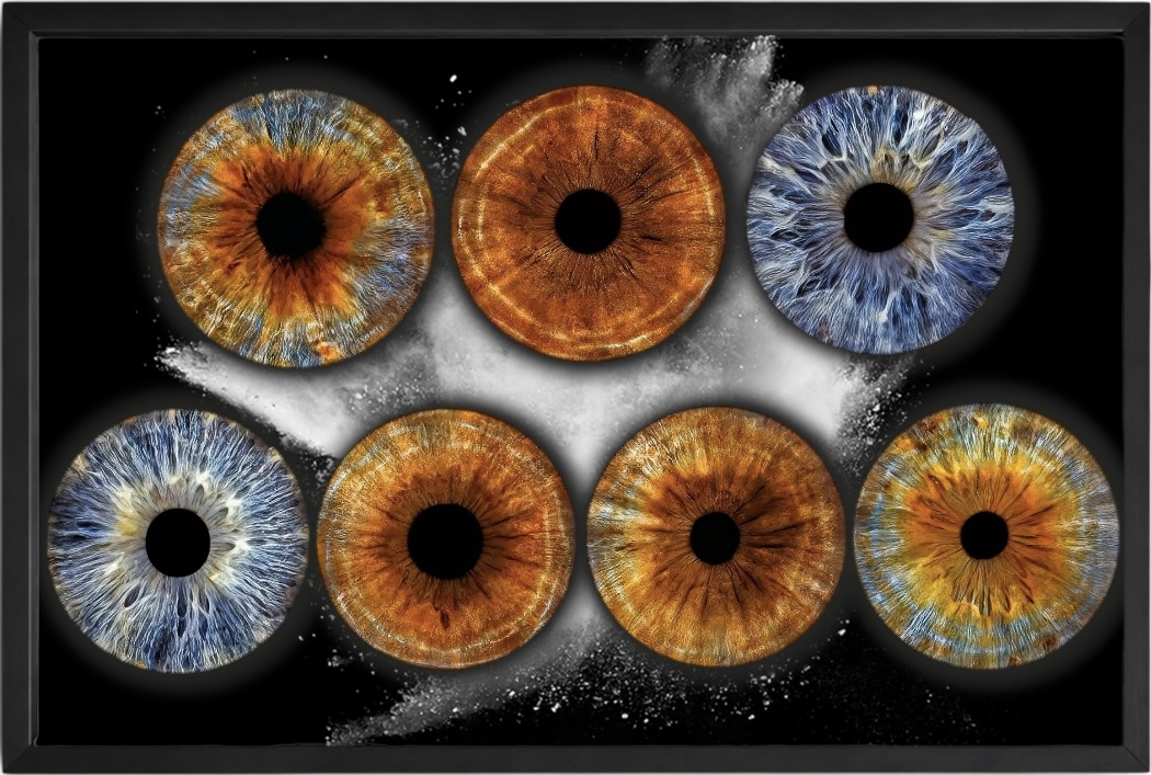 Seven eye iris artwork