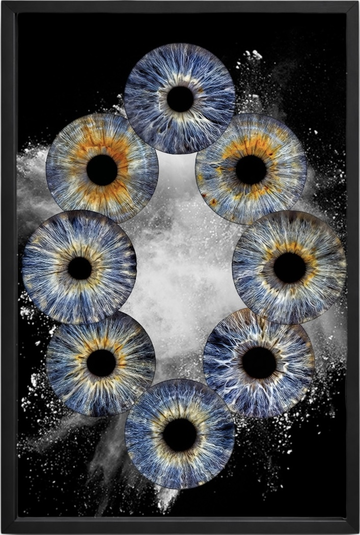 Eight eye iris artwork